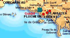 Hier befindet sich das Bretagne Ferienhaus. Sie sind nur einen Mausklick von der gro�en Karte entfernt!