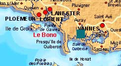 Hier befindet sich das Bretagne Ferienhaus. Sie sind nur einen Mausklick von der gro�en Karte entfernt!
