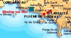 Hier befindet sich das Bretagne Ferienhaus. Sie sind nur einen Mausklick von der gro�en Karte entfernt!