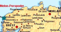 Hier befindet sich das Bretagne Ferienhaus. Sie sind nur einen Mausklick von der gro�en Karte entfernt!