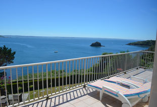 Ferienhaus Bretagne mit Meerblick in Trébeurden- Côtes d´Armor