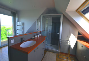 Ferienhaus in  Cléder - Finistère, Dachgeschoss-Bad