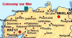 Hier befindet sich das Bretagne Ferienhaus. Sie sind nur einen Mausklick von der großen Karte entfernt!