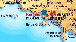 Hier befindet sich das Bretagne Ferienhaus. Sie sind nur einen Mausklick von der großen Karte entfernt!