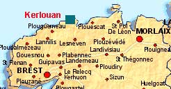 Hier befindet sich das Bretagne Ferienhaus. Sie sind nur einen Mausklick von der großen Karte entfernt!
