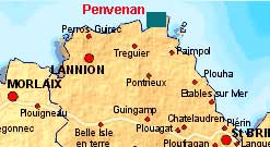 Hier befindet sich das Bretagne Ferienhaus. Sie sind nur einen Mausklick von der großen Karte entfernt!