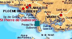 Hier befindet sich das Bretagne Ferienhaus. Sie sind nur einen Mausklick von der großen Karte entfernt!