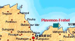 Hier befindet sich das Bretagne Ferienhaus. Sie sind nur einen Mausklick von der großen Karte entfernt!