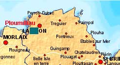 Hier befindet sich das Bretagne Ferienhaus. Sie sind nur einen Mausklick von der großen Karte entfernt!