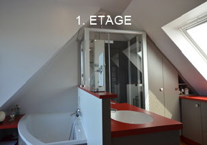 Ferienhaus in  Cléder - Finistère, Dachgeschoss-Bad